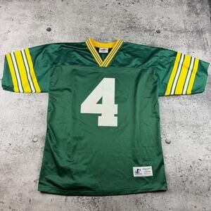Vintage Brett Favre Jersey Green Bay Packers Size Large Logo Athletic